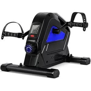Under Desk  Pedal Exerciser,  Mini Exercise  with  Resistance, Portable Peddler Foot Cycle for Arm &  with LCD Screen Display