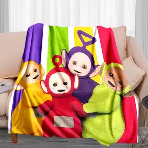 Teletubbies (12) Printed plush blankets are suitable for all seasons, soft and comfortable for sofas, mattresses, offices, outdoor use, camping, travel, and home use. Perfect for Black Friday,