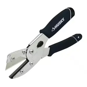 Husky All-Purpose Utility Cutter with Durable Black Handle and Precision Blades for Versatile Cutting Tasks in Workshop and Home