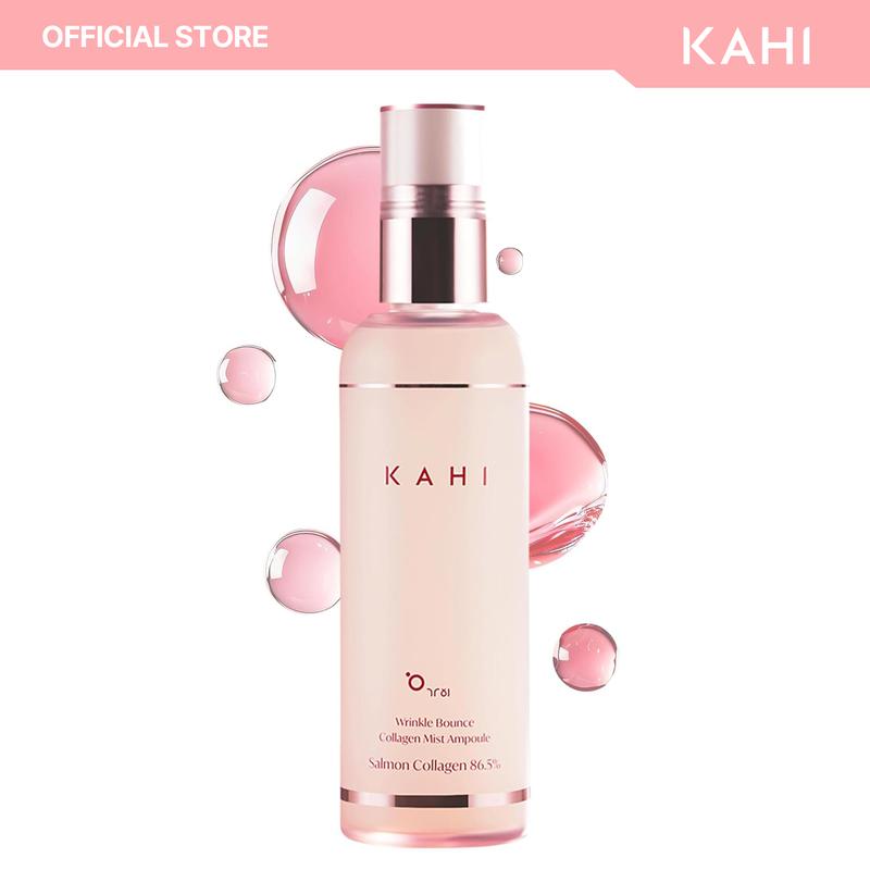 KAHI Fine Line Bounce Collagen Serum Face Mist Ampoule - Korean Gentle Rejuvenating Skincare, 4.5°C Skin Cool, 24-Hour Moisture Lock, 6H Makeup Hold, Hyaluronic Acid, Hydrate, Smoother, 4.05 fl oz for Adults