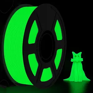 Tech Print3 D 95a Tpu 3D Printer Filament, 1.75mm Glow-In-The-Dark Soft Flexible Material, High Hardness & Elasticity, UV Lamp Compatible, 250g Spool
