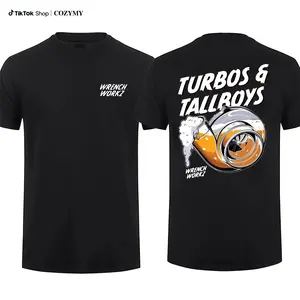 Wrenchworkz Turbos & Tallboys T-shirt For Fan Diesel Lover Gift Top Menswear Truck Lover Tee Classic Cotton Unisex Fit Made in USA