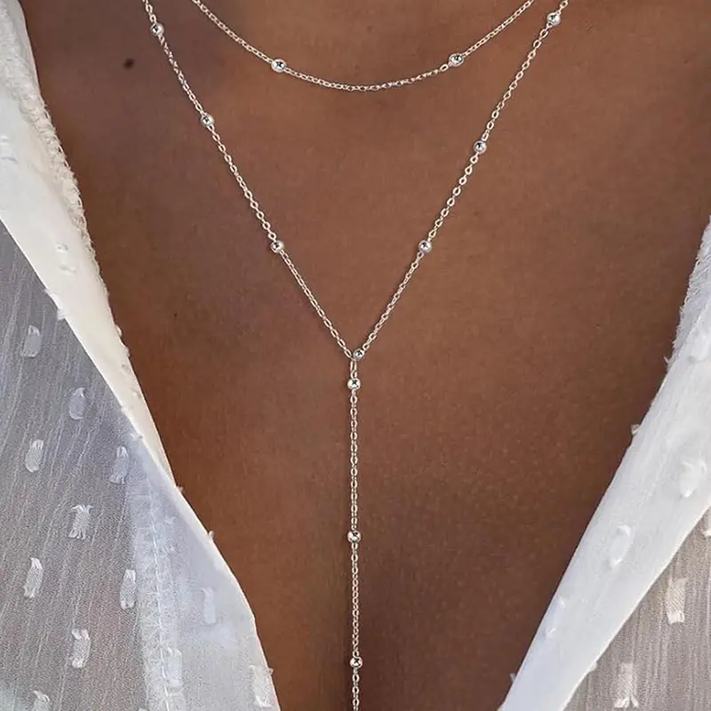 Layered Necklace for Women, Fashion Jewelry for Party, Daily Clothing Decor, Trendy All-match & Exquisite Jewelry for Birthday Gift, Exquisite Chain Jewelry, Jewelry Gifts