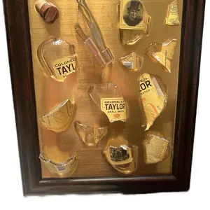 Unique Resin Whiskey Glass Art: Custom Made Epoxy Finish Broken Bottle Decor, 11x14 Inches Glossy