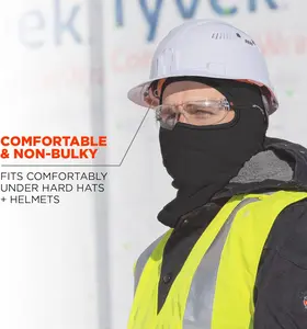 Winter Face Mask, Thermal Black Fleece, Ergodyne N-Ferno 6821