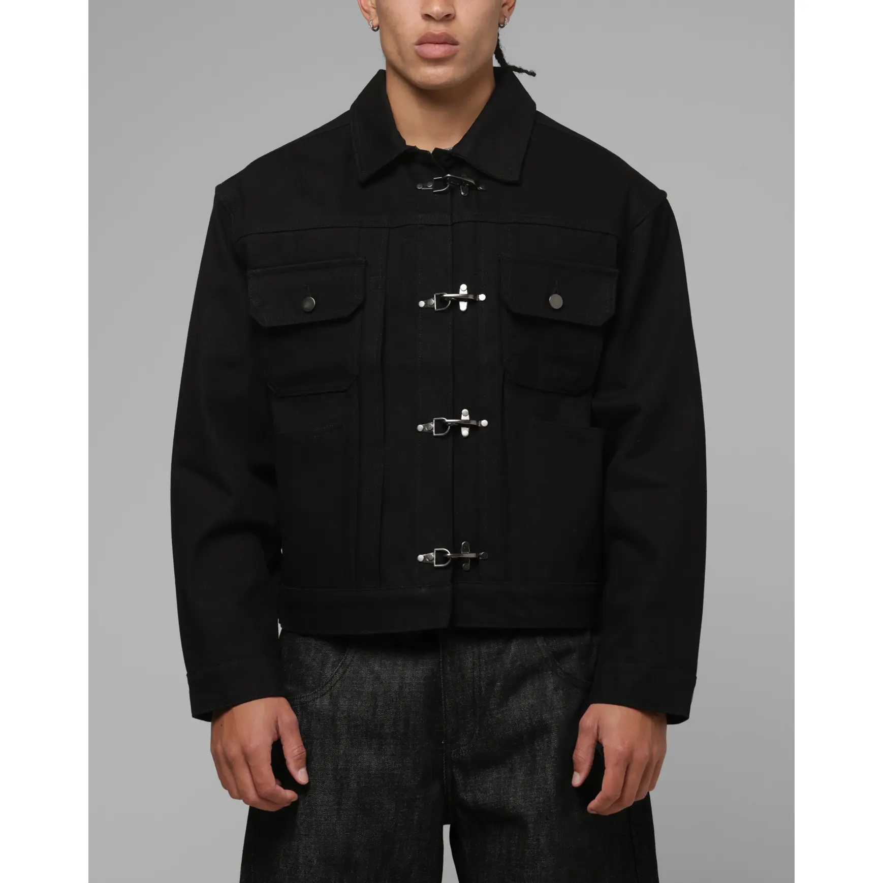 Loiter Hybrid Denim Jacket Black