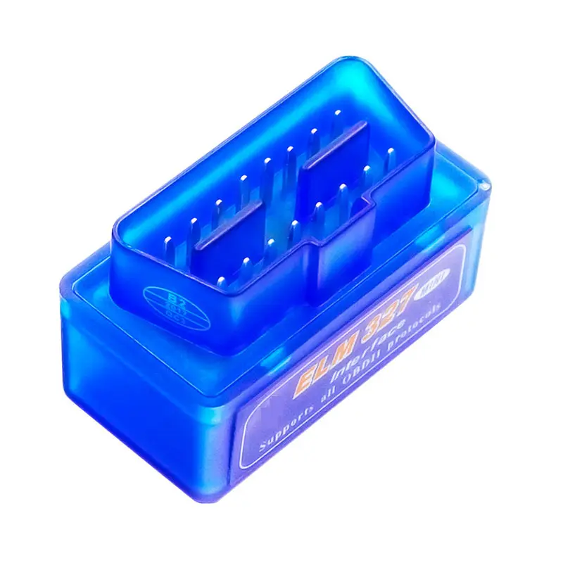 Bluetooth OBD2 Adapter & Code Reader with Mini V2.1 Elm327 Chipset, 1.97 x 1.26 Inches Pocket-Sized Tool, Emission Readiness Status Check, Fuel Economy & Trip Tracking, Wide Smartphone App Compatibility