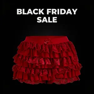 Women's Y2k Ruffle Shorts Lace Lolita Bloomers Elastic Waist Bow Front Shorts Micro(Rain Shoes & Covers)11
