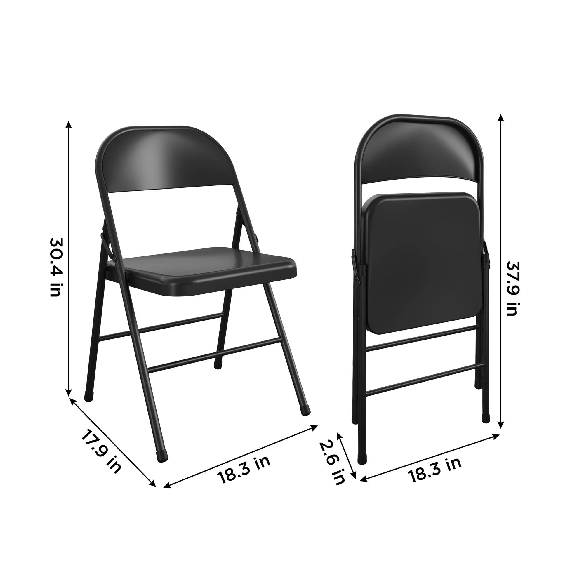 All-Steel Metal Folding Chair, Double Braced