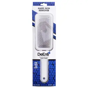 DeEnti Metal Foot Rasp, Professional Grade Stainless Steel Foot File, Salon Quality Callus Remover, Lightweight Foot Scrubber, Home Pedicure Tools