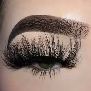 “Real Deal” 25mm Lashes Fluffy Full Volume Faux Mink Strip Eyelashes High Quality Lightweight Reusable Makeup