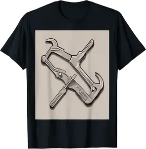 Pipe Wrench Twisting Elegance T-Shirt - Feliciabr Shop 90B0CK9G2J9T