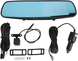 Mirror Dash Cam Backup Camera for Car, P FHD Smart Rearview Mirror, Driving Recorder,° Wide Angle, Backlight Display, Motion Detection, Backlight Display