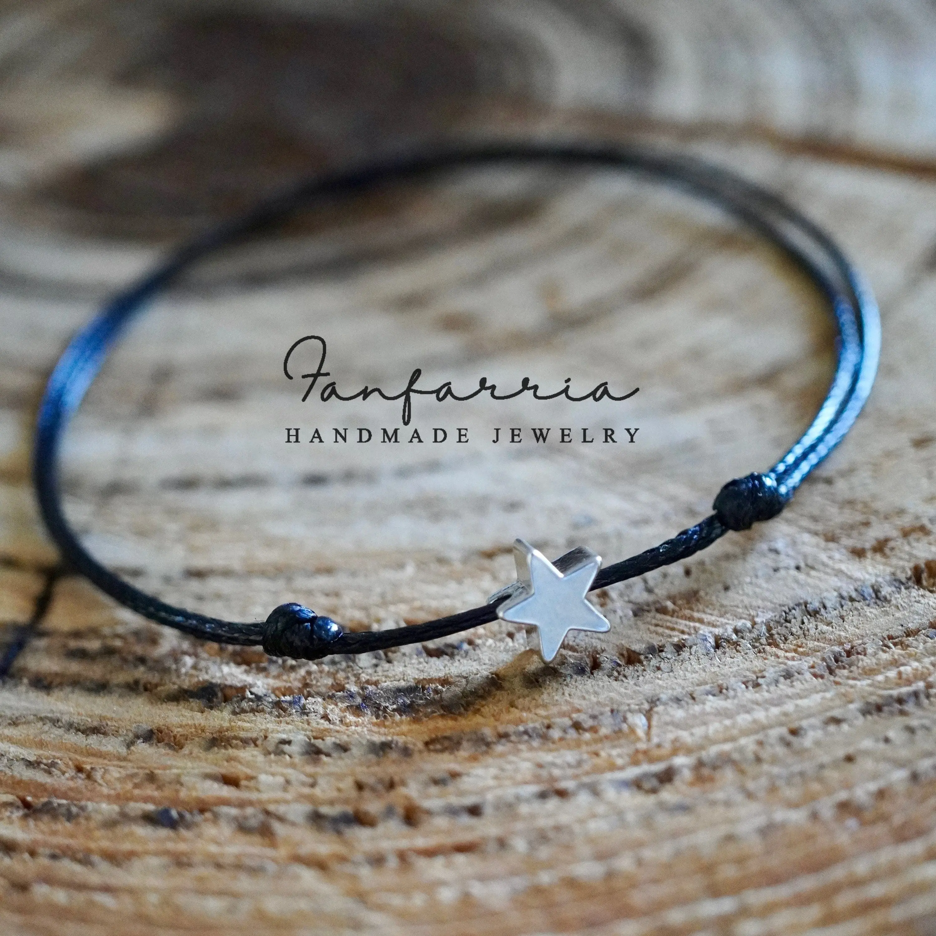 Silver Star Anklet Bracelet, Adjustable Design, Multiple Color Options