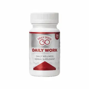 Daily Work Capsules | Herbal Dietary Supplement Edible Fitness