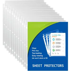 200 Pack Heavy Duty Sheet Protectors 8.5 x 11,Clear Paper Protectors for 3 Ring Binder, Letter Size Plastic Sleeves for Binders, Durable, Archival Safe,Top Loading for 8.5 x 11 Inch Sheets