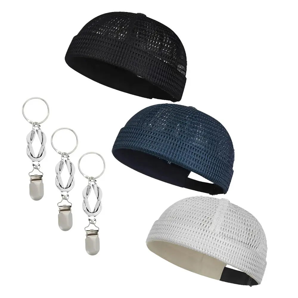 3 PCS Featuring a Large Mesh Breathable Brimless Watermelon Cap with 3 PCS Hat Clips. Suitable for Both Men and Women, It Is Ideal for Outdoor Sports, Leisure Activities, Hiking, Cycling, and Sun Protection.