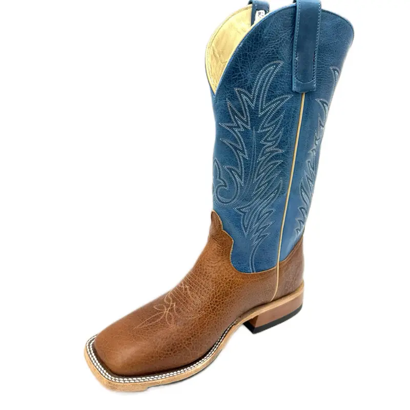 Men's Anderson Bean Boots-Tan Bison Navajo/Sky Blue Avatar