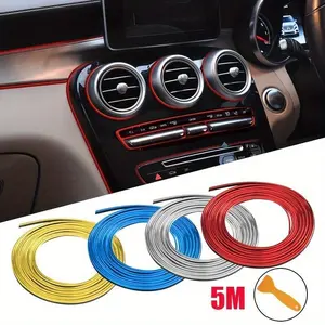 General Motors Mold Decoration Flexible Strip 5m / Interior Car Mold Car Cover Decoration Dashboard Door Car Design Automotive Interior Accessories