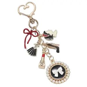Cute Bag Charm - Heart Closure, High Heel, Red Bows, Coquette theme, Keychain & Bag Charm for Women fun keychain female gift bag accessory cute bag charm