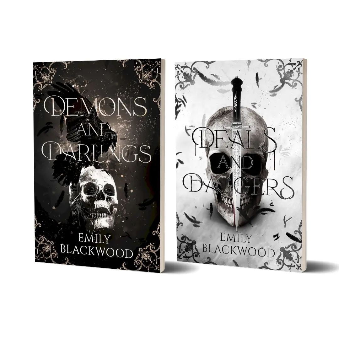 The Demons Duet Signed Bundle (Books 1 & 2) by Emily Blackwood - New Adult Fake-Dating Paranormal Romance Series