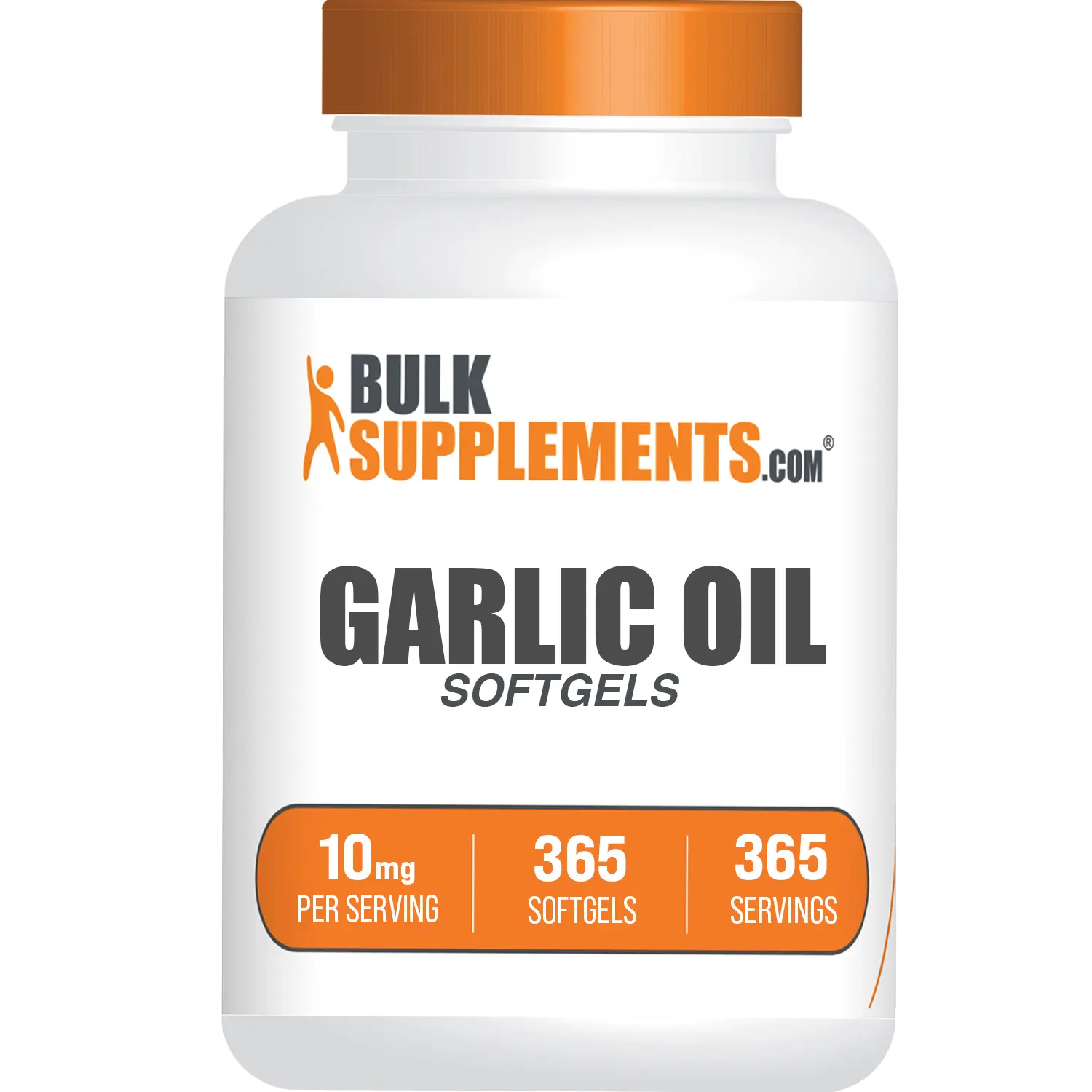 BulkSupplements - Garlic Oil Softgels - Anti-Inflammatory - Antioxidant - 365 Softgels - 1000mg per Serving