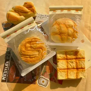 New Explosive New Products Hot Sale Shredded Bread Butter Toast Wet Soft Decompress Slow Rebound Squeeze Vent Sticky