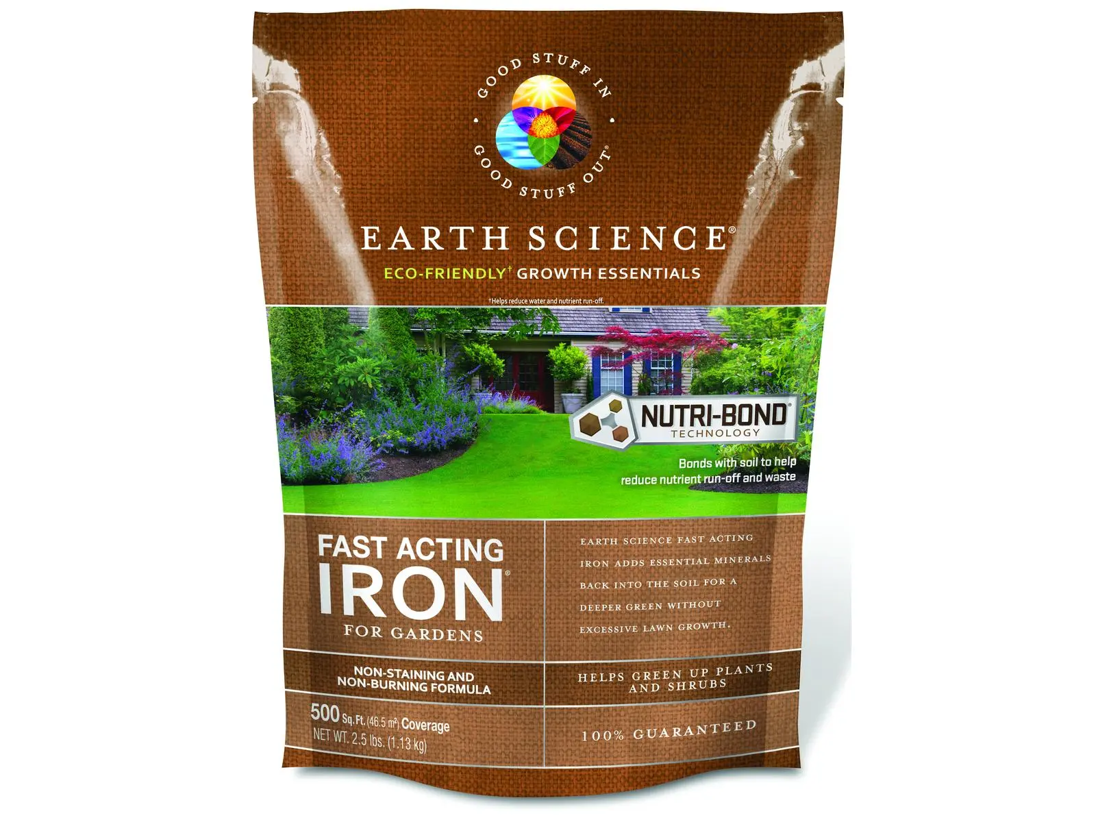 Earth Science & Encap 5039754 Fast Acting Iron Soil Treatment with Exclusive Fast Acting Formulas, Patented Nutri-Bond Technology, 200 sq ft Coverage