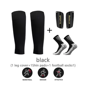 3-Piece Football Socks Set Athletic Running Socks Outdoor Sports Protective Gear Training Kit, Professional Soccer Training Equipment for Football Basketball, Football Accessories