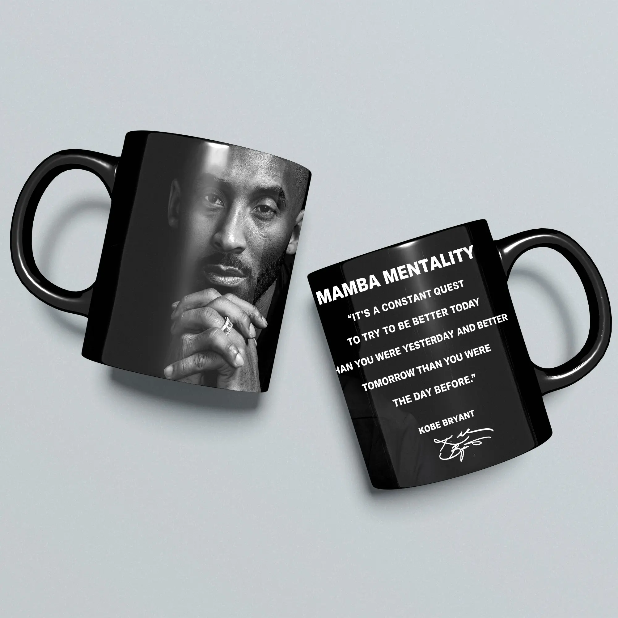 Kobe Bryant Motivational Mug, Mamba Mentality Coffee Cup, Basketball Fan Gift Kobe Bryant Motivational Mug, Mamba Mentality Coffee Cup, Basketball Fan Gift