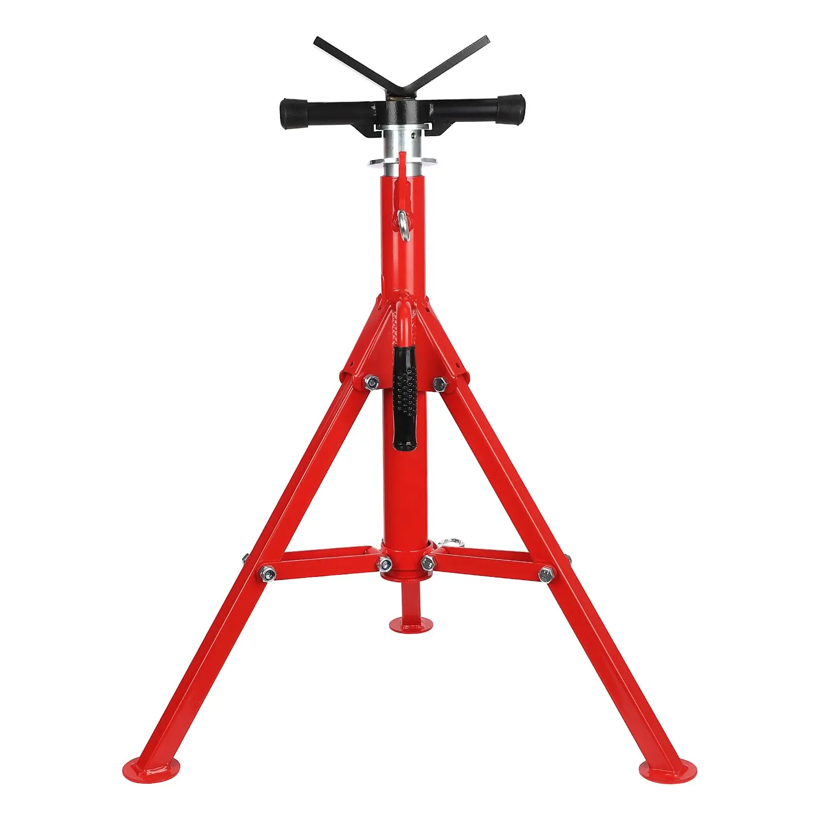 GARVEE Heavy-Duty Adjustable Pipe Jack Stands: 28-52 Inch and 11-18 Inch Options for Welding, Automotive, and Construction Projects, Supporting Up to 2500 Lbs and 12 Tons Respectively.