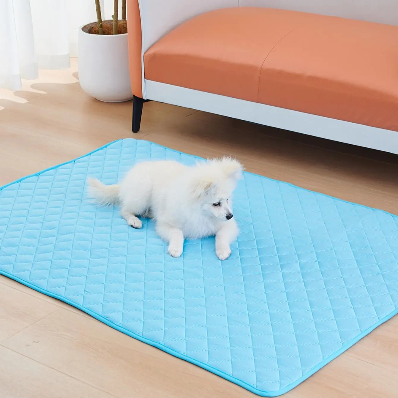 Cooling Pad for Dogs and Cats, Summer Cooling Mat for Indoor and Outdoor Use, Convenient Portable Design, Fabric