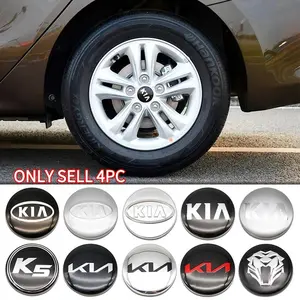 Kia 58mm Wheel HUB Center Cap, Universal Replacement Hubcap, Car Logo Wheel Center Cover, Vehicle Wheel Decoration Accessory, Wheel Covers