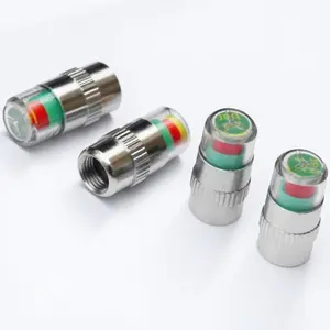 4-Pack Tire Pressure Monitor Valve Caps, High Precision Sensor, Real-Time Tire Pressure Alert System, Easy Installation, Universal Fit for All Vehicles, Leak-Proof, Auto Pressure Warning Gauge, Automotive Car Tire Sensor