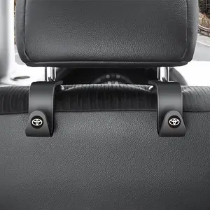 Hot-selling car headrest hooks and seatback storage clips, compatible with Toyota C-HR, Prado, RAV4, Yaris, Hilux, Prius, Camry, and Corolla