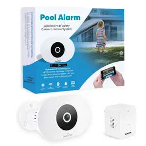 SwamCam Pool Alarm Wi-Fi Camera System ASTM F2208 Certified Smart Pool Safety for In-ground & Above-Ground Pools Real-Time Alerts Live View (Camera & Simple Alarm Only)