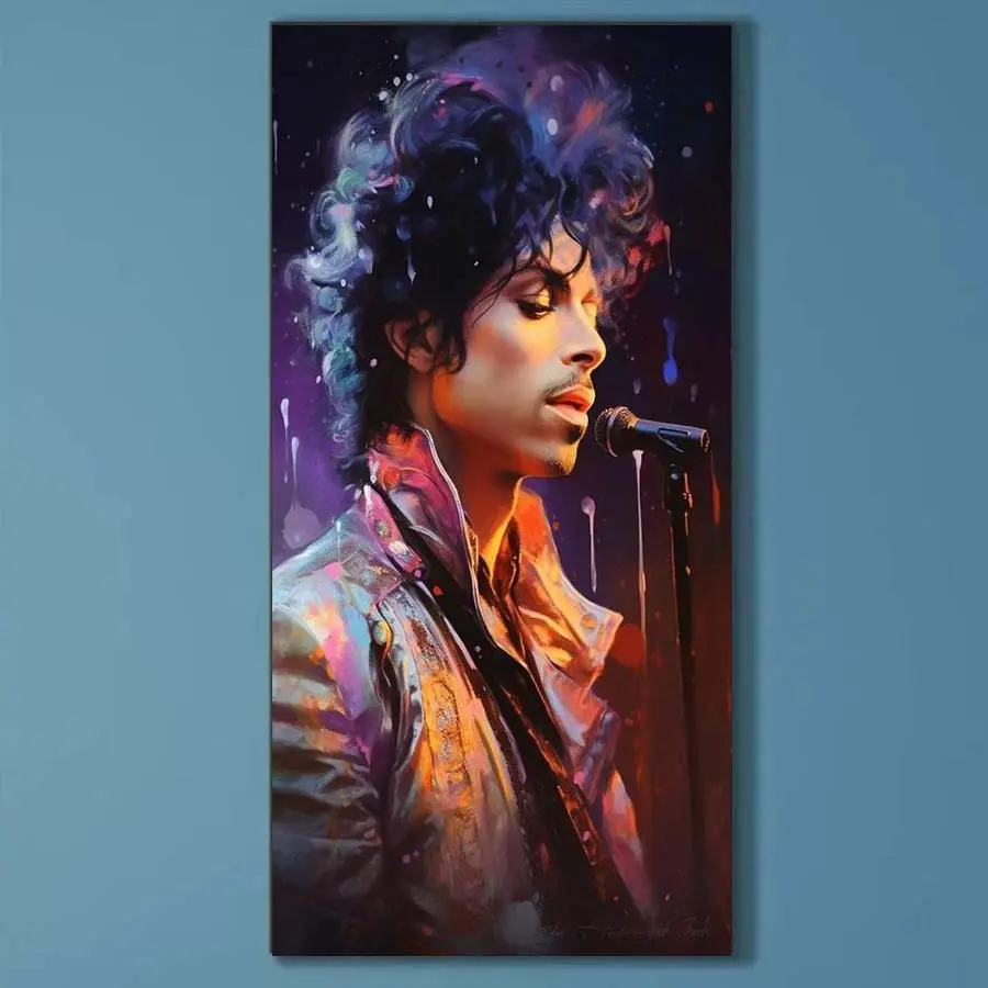 5D DIY Full Drill Round Diamond Painting - Diamond Art Kit Microphone, Curly Hair, Mosaic, Canvas - DIY Decorative Painting, Home Wall Decor, Handicraft, Suitable for Halloween and Christmas Gifts, DIY Diamond Arts