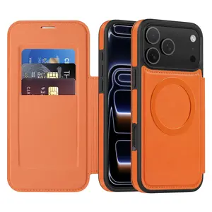 New Wallet Case for iPhone 17 Pro Max & 17 Air, Card Holder, Stand, Wireless Charging, Magnetic Flip Cover, Durable Shell, Protection, Accessories