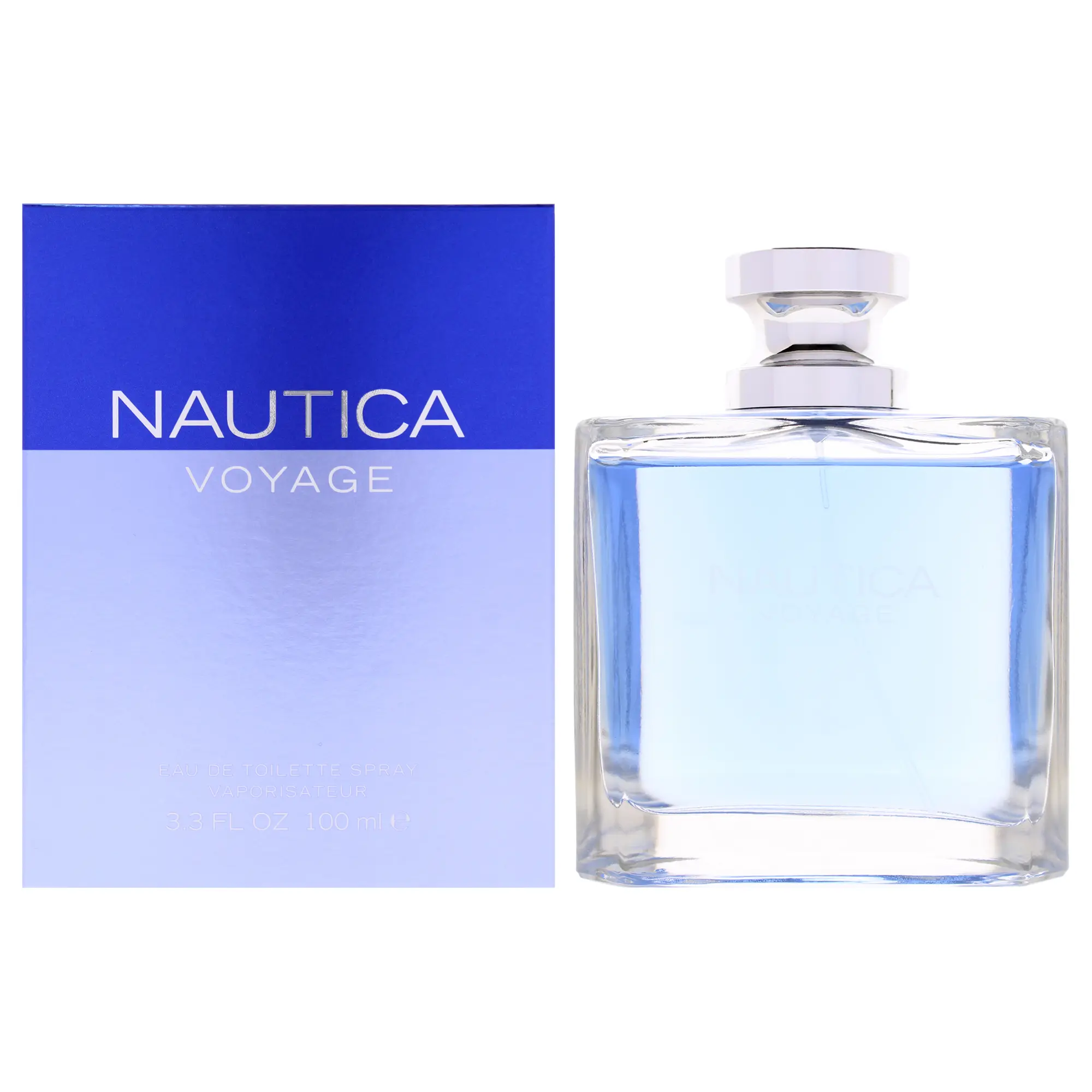 Nautica Voyage Eau de Toilette for Men - 3.3 oz/100ml EDT Cologne Spray On, Classic Fresh Light Fragrance, Invigorating Masculine Scent for Daily Wear