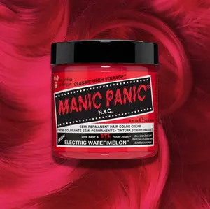Electric Watermelon™ - Classic High Voltage® Neon Pink w/ Yellow & Violet Undertones UV Reactive Semi-Permanent Hair Dye