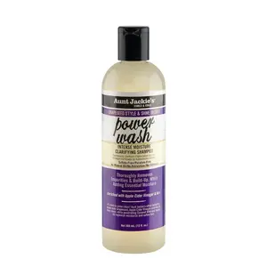 Aunt Jackie's Power Wash Intense Moisture Clarifying Shampoo - Caring Coconut-Infused Haircare Cleanser for Dry Hair, Hydrating Hair Moisturizer, Caring Coconut Shampoo