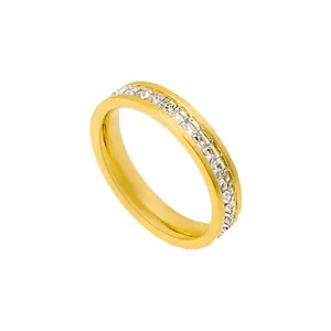 EVRY JEWELS Gold or Silver Plated Women's Hypoallergenic Duchess Ring