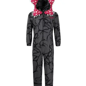 Stranger Things Adult Demogorgon Cosplay Pajama Set, Fall & Winter Thickened Monster Sleepwear, Unisex Halloween Costume Party, Costume Outfit