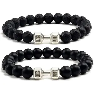 GymCobra Dumbbell Charm Bracelet