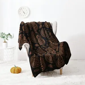 Cozy Cashmere Knitted Blanket for Sofa & Office Use, Soft Plush Throw for All Seasons, Ideal for Naps & Air Conditioning