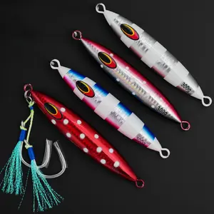 Tuna Bomb Metal Jig with BKK Assist Hooks, Saltwater Fishing Lure for Slow Pitch Jigging, Bluefin Tuna, Yellowfin, Amberjack, Snapper, Offshore Vertical Jigging Lure for Big Game Saltwater Fishing