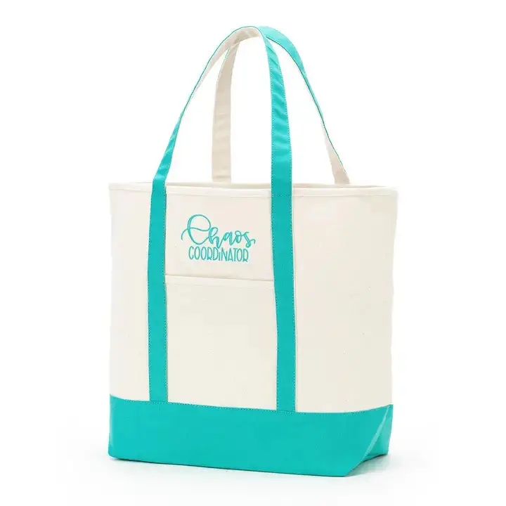 Chaos Coordinator Everyday Tote Funny Mom Work Canvas Carryall Bag #M733VL-MINT-CHAOS