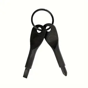 Portable Multifunctional Compact Design Mini Hex Key Set, Edc Versatile Everyday Carry Cross Flat Head Computer Screwdriver Keychain Accessory, Outdoor Home Repair Tool Kit