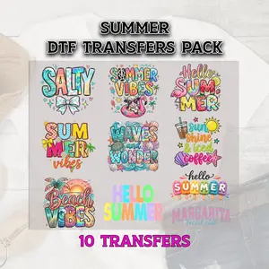 Summer DTF Transfer, Summer DTF Bundle, Salty Dtf Prints, Summer Vibes Ready to Press, Dtf Grab Bag, Margarita Dtf Transfer, Beach Dtf Print