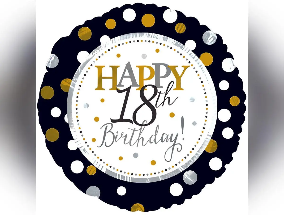 Happy 18th Birthday Foil Balloon